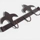 Antique French Provincial Wrought Iron Coat or Hat Rack with Fleur-de-Lis