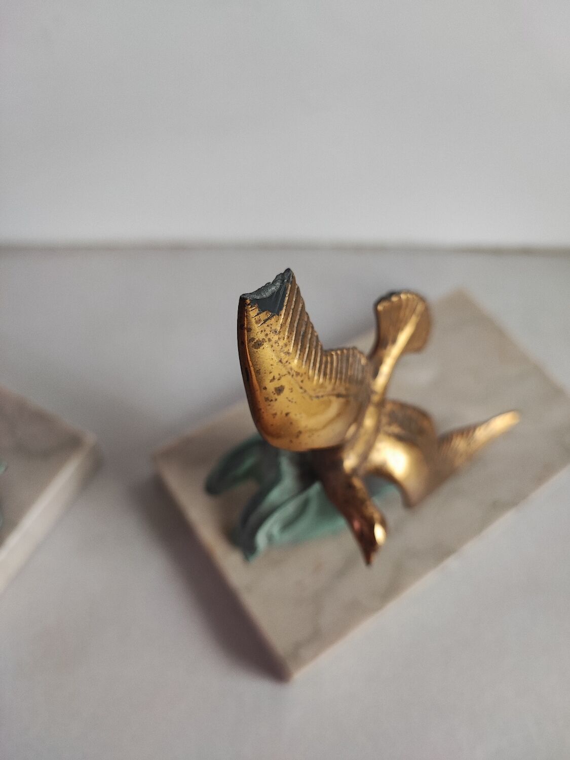 Pair of greenhouses books art deco birds