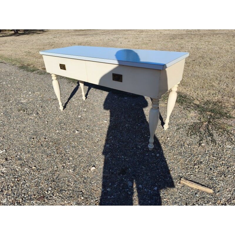 Console vintage bois et formica