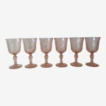 Set 6 stemmed glasses Rosaline Luminarc