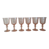 Set 6 stemmed glasses Rosaline Luminarc