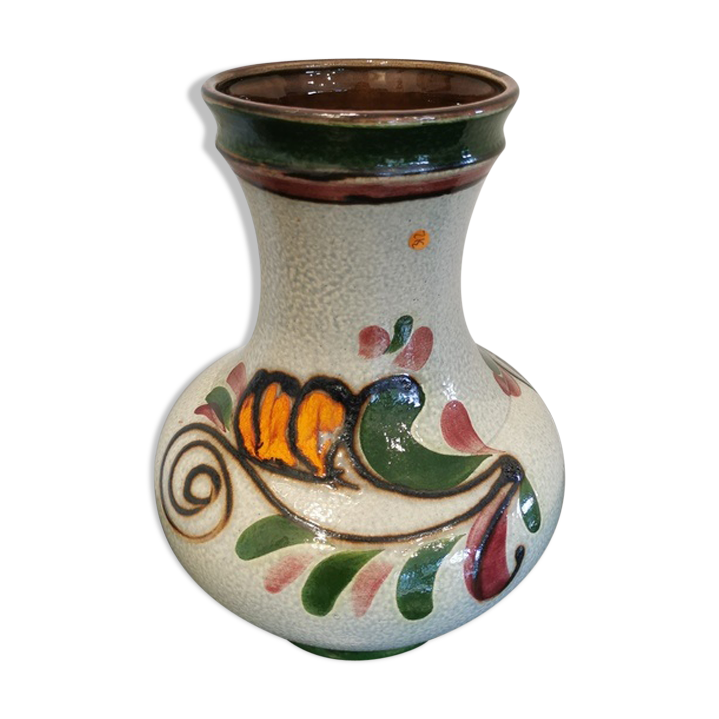 Colorful ceramic vase Vintage Scheurich 70