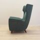 Fauteuil vert, design italien, années 1970, production : Italie