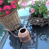 Vintage red copper watering can 60s/70s