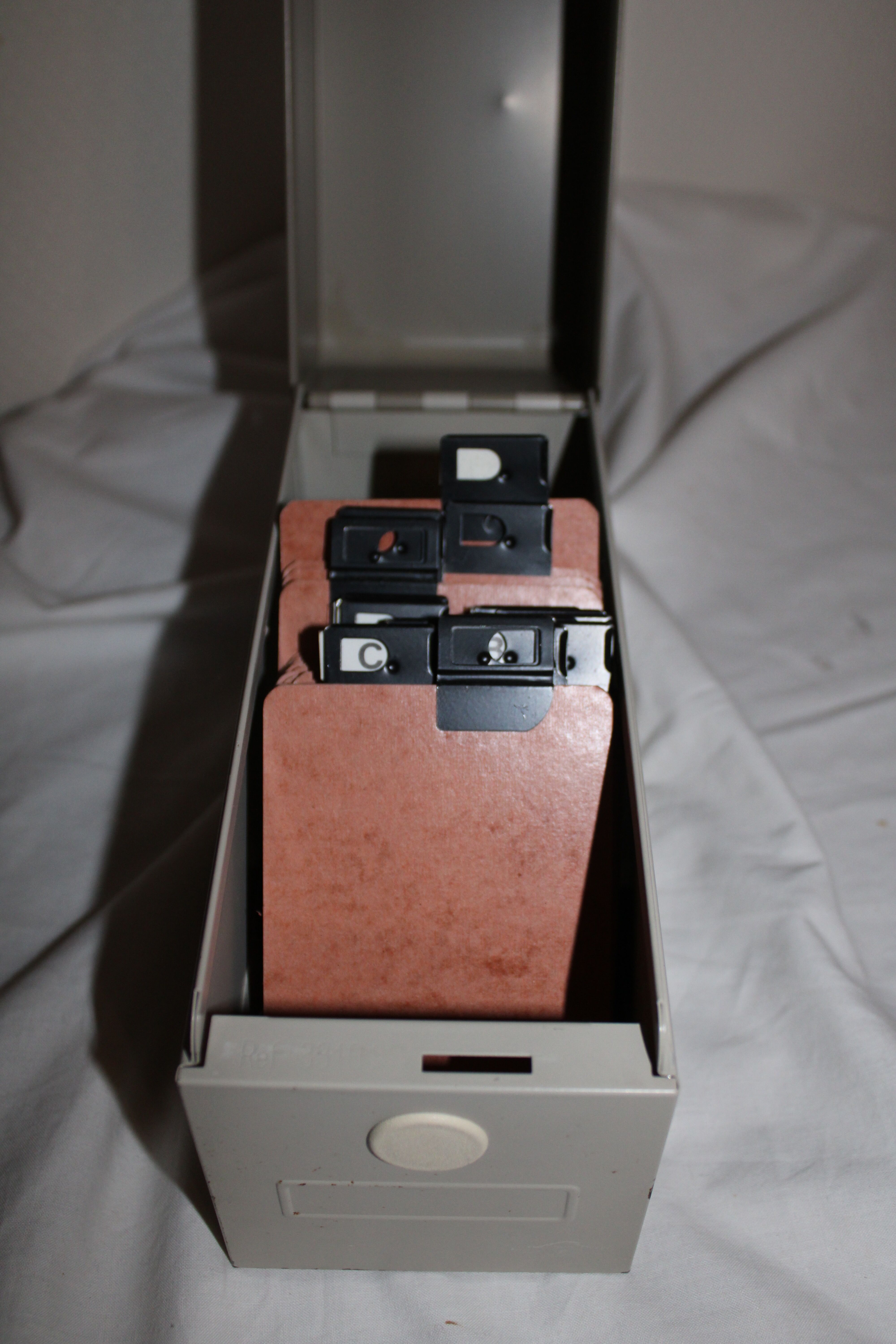 VAL-REX vintage metal card box