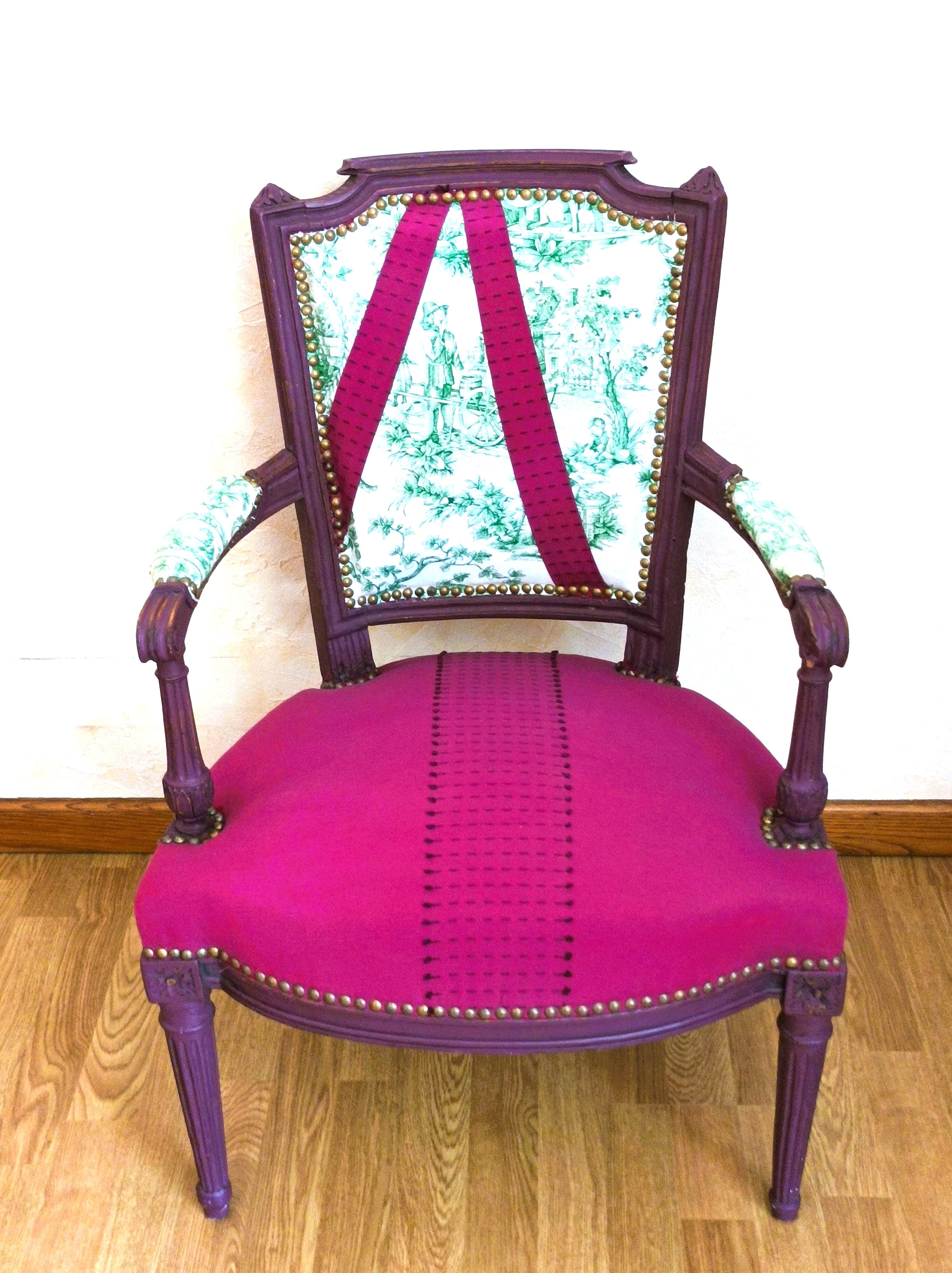Louis XVI armchair restyled