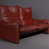 2-seat Maralunga sofa designed by Vico Magistretti for Cassina
