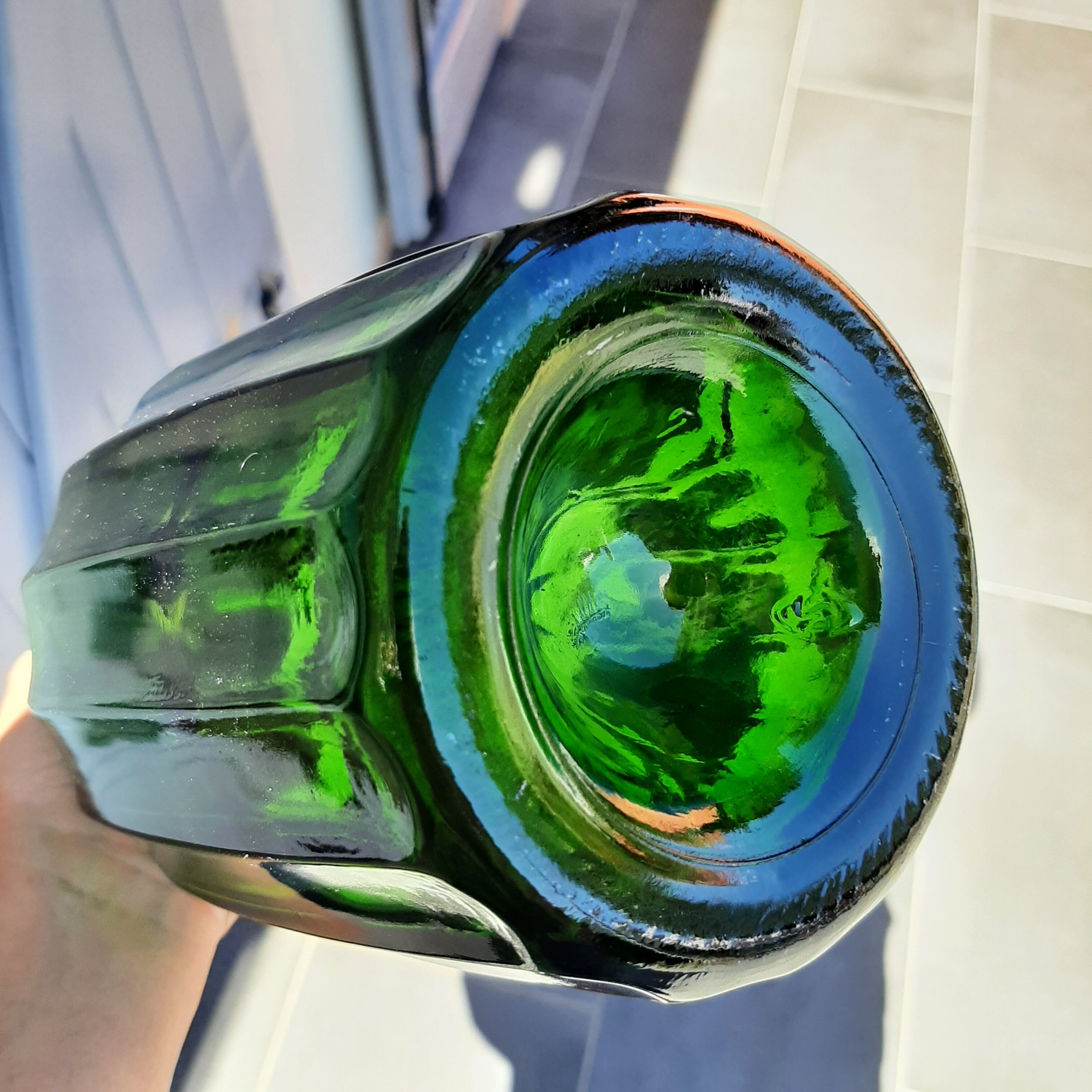 Vintage green bottle
