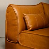 De Sede DS-19 model 'Pagoda' modular Sofa in Cognac Leather