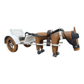 wooden horse cart toy from the 60s
