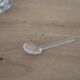 Pair of crystal salt cellars from Daum France with box and spoon.