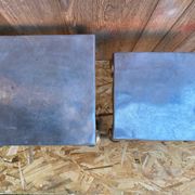 Pair of Louis XV Style Nesting Coffee Tables in Vintage Polished Aluminum