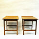 Swedish Teak sidetable pair Frisco by Folke Ohlsson for Tingströms 1960s