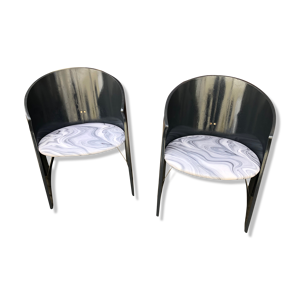 2 fauteuils bois courbé