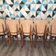 Set de 5 chaises aux pieds compas scandinave vintage 1960