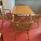 Rattan table and chair set