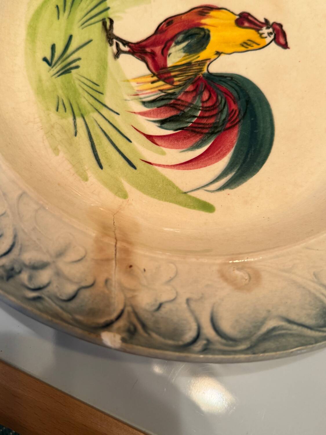 Charolles Rooster earthenware dish