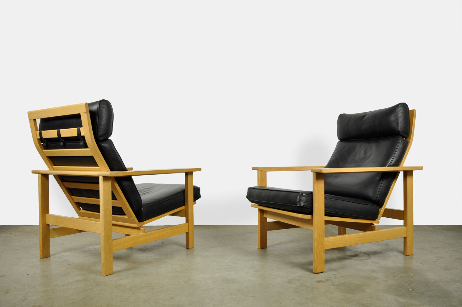 Lounge chairs, model 2461, designed by Søren Holst and produced by Frederica Stolefabrik, Denmark