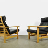 Lounge chairs, model 2461, designed by Søren Holst and produced by Frederica Stolefabrik, Denmark