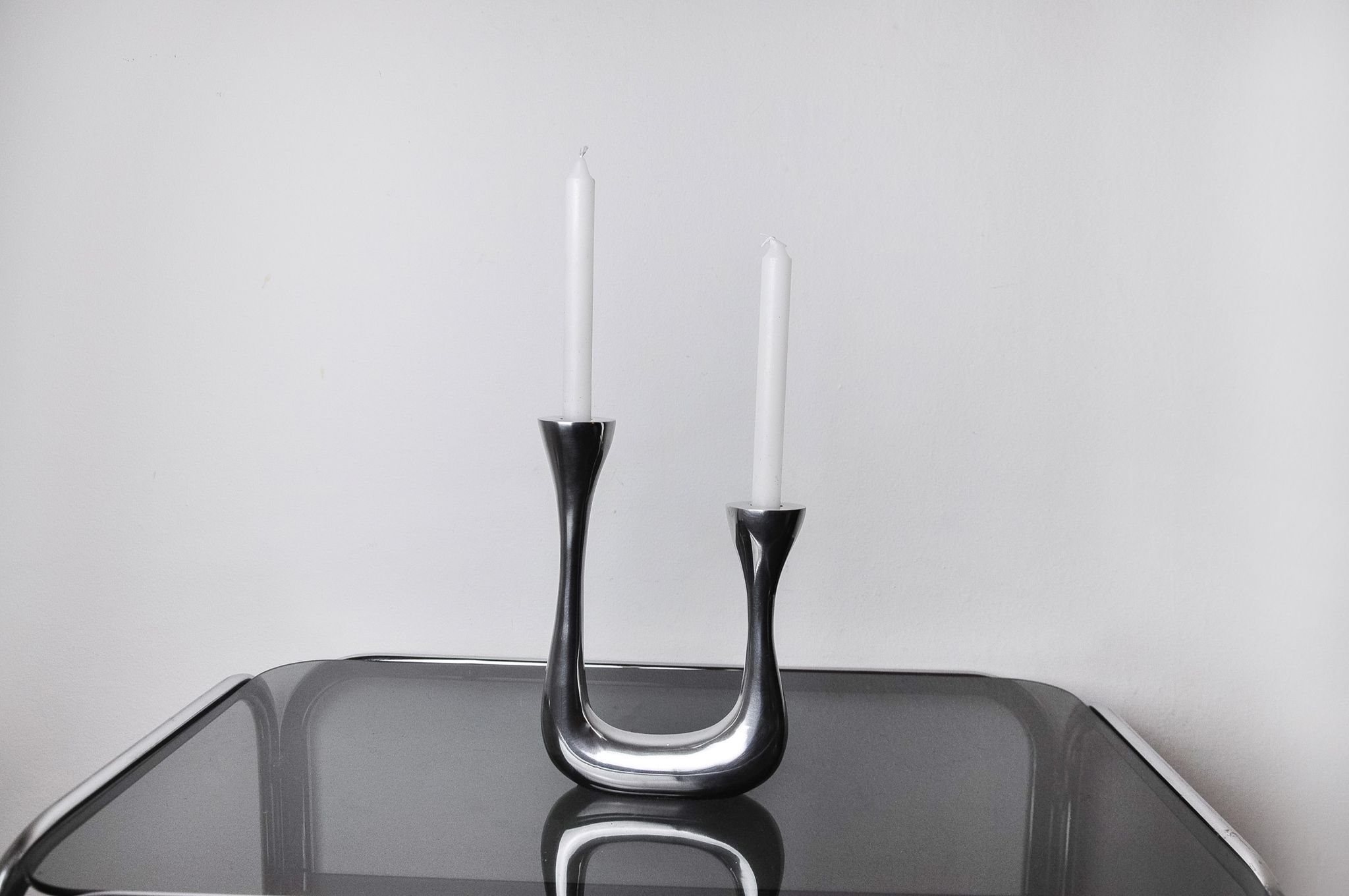 Brutalist candle holder part arte3, Spain, 1970