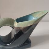 Glazed stoneware pitcher