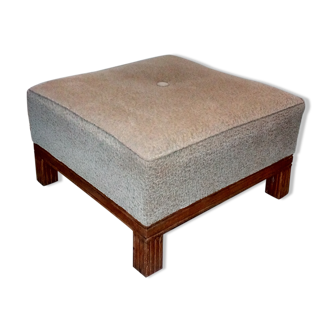 Art deco footrest pouf