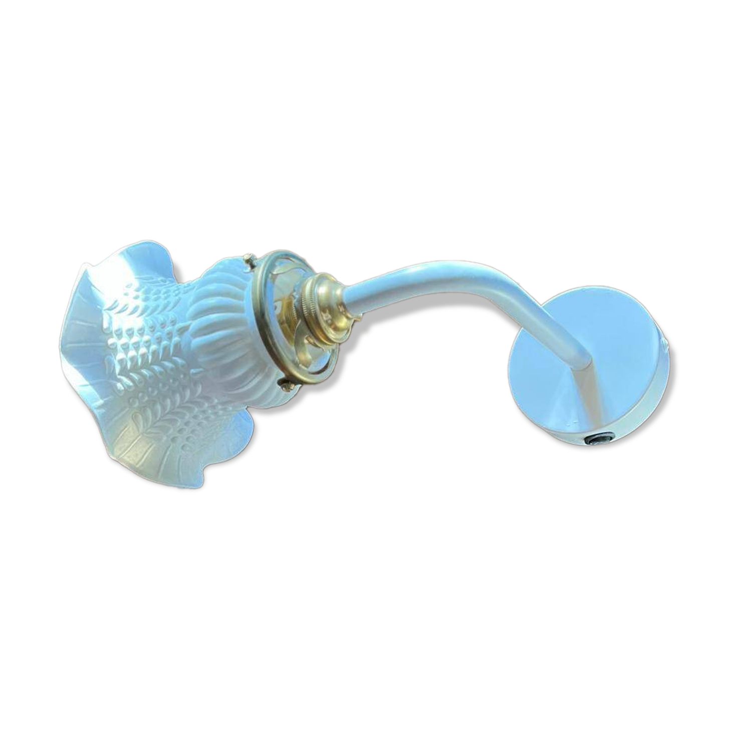 Pair of tulip glass wall lights - Art Deco style
