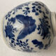 China blue white pot with butterfly bird décor nineteenth signature 4 characters