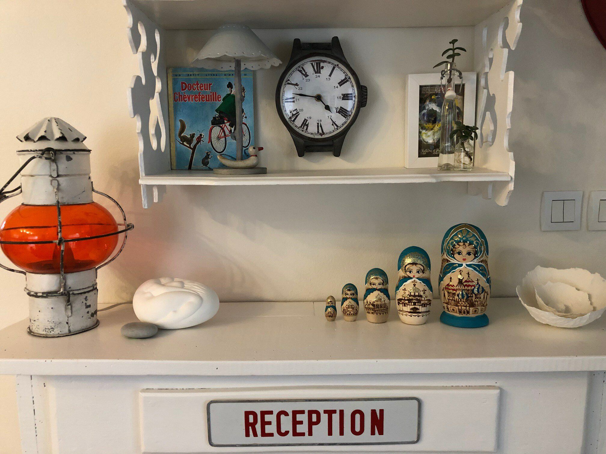 5 vintage Matriochka Russian dolls