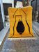 Mustard and black Berber rug 250/150 cm