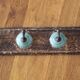Antique hook (4 racks) wood and ceramic