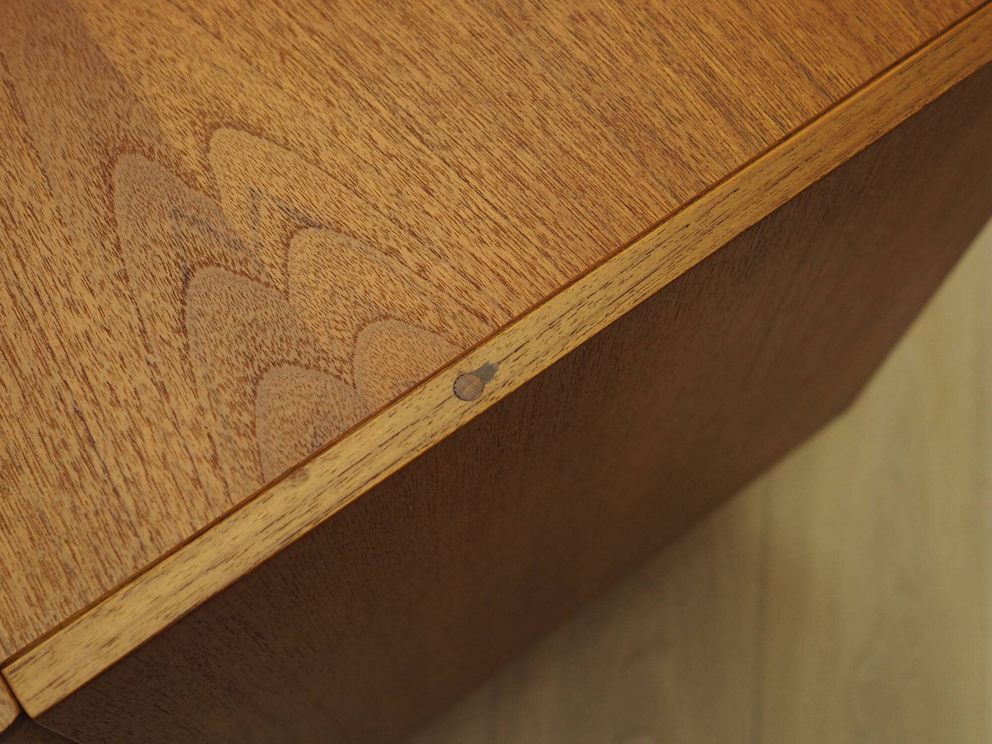 Danish teak cabinet with adjustable shelves, 1960s