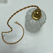 Vintage suspension in moulded pressed glass