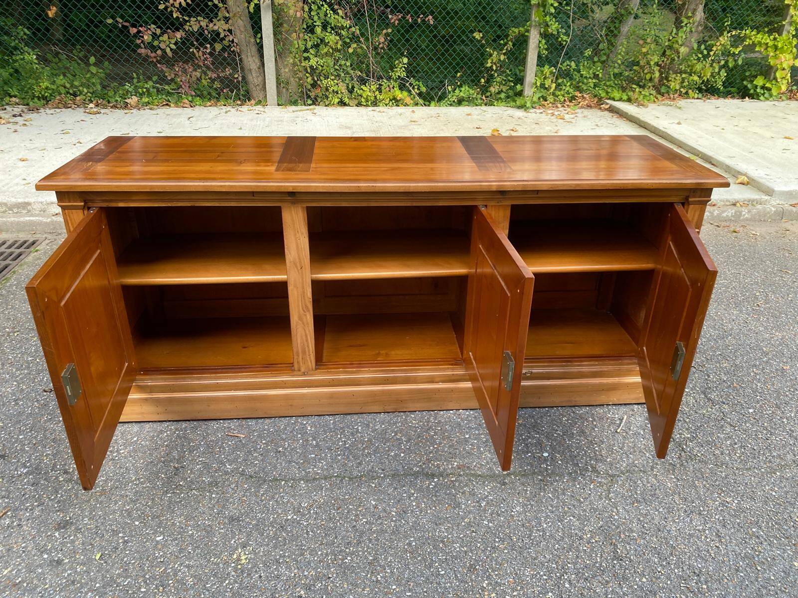 19th century Louis Philippe solid oak sideboard 190cm