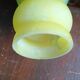 Blue-yellow marbled glass tulip in colochinte - signed