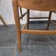 Pair of antique lyre-shaped armchairs – woven straw seats