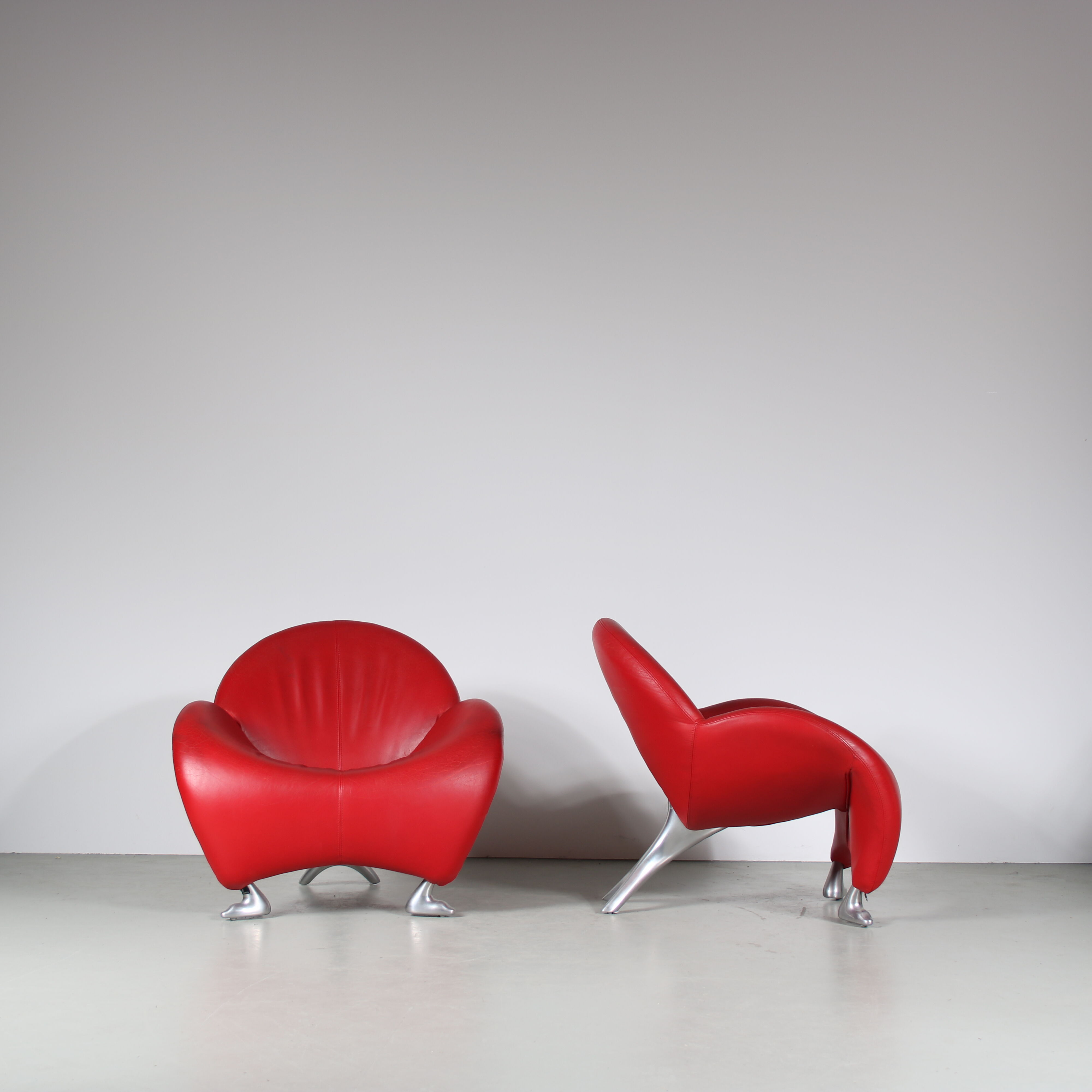 1990s “papageno” chairs by leolux, netherlands
