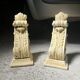 Moulded plaster bookends