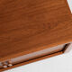 Midcentury Danish sideboard in teak with tambour doors by Dyrlund 1960s - metal legs