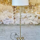 Lampadaire laiton vintage, tripode circa 1960s