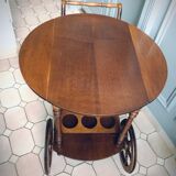 Desserte apéro-table vintage et repliable