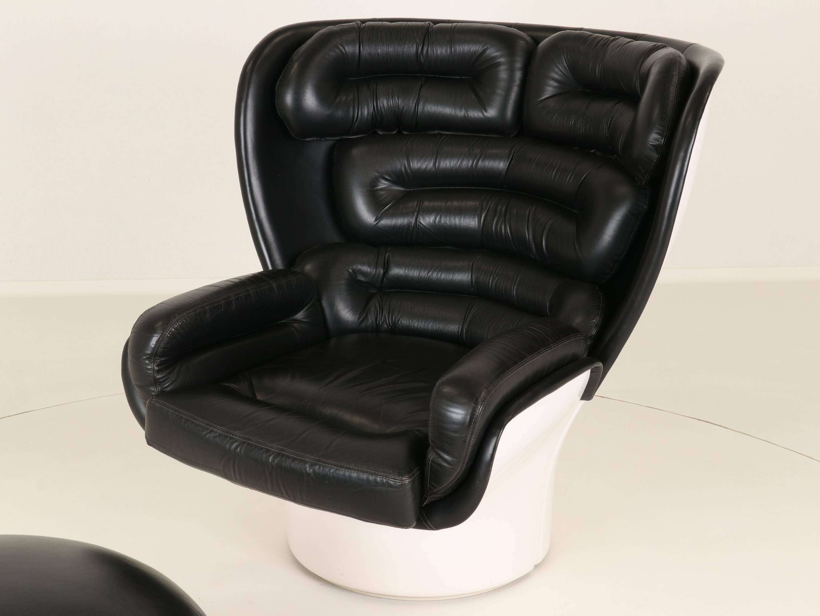Elda Chair and Ottoman by Joe Colombo for Comfort, Italy, 1970s