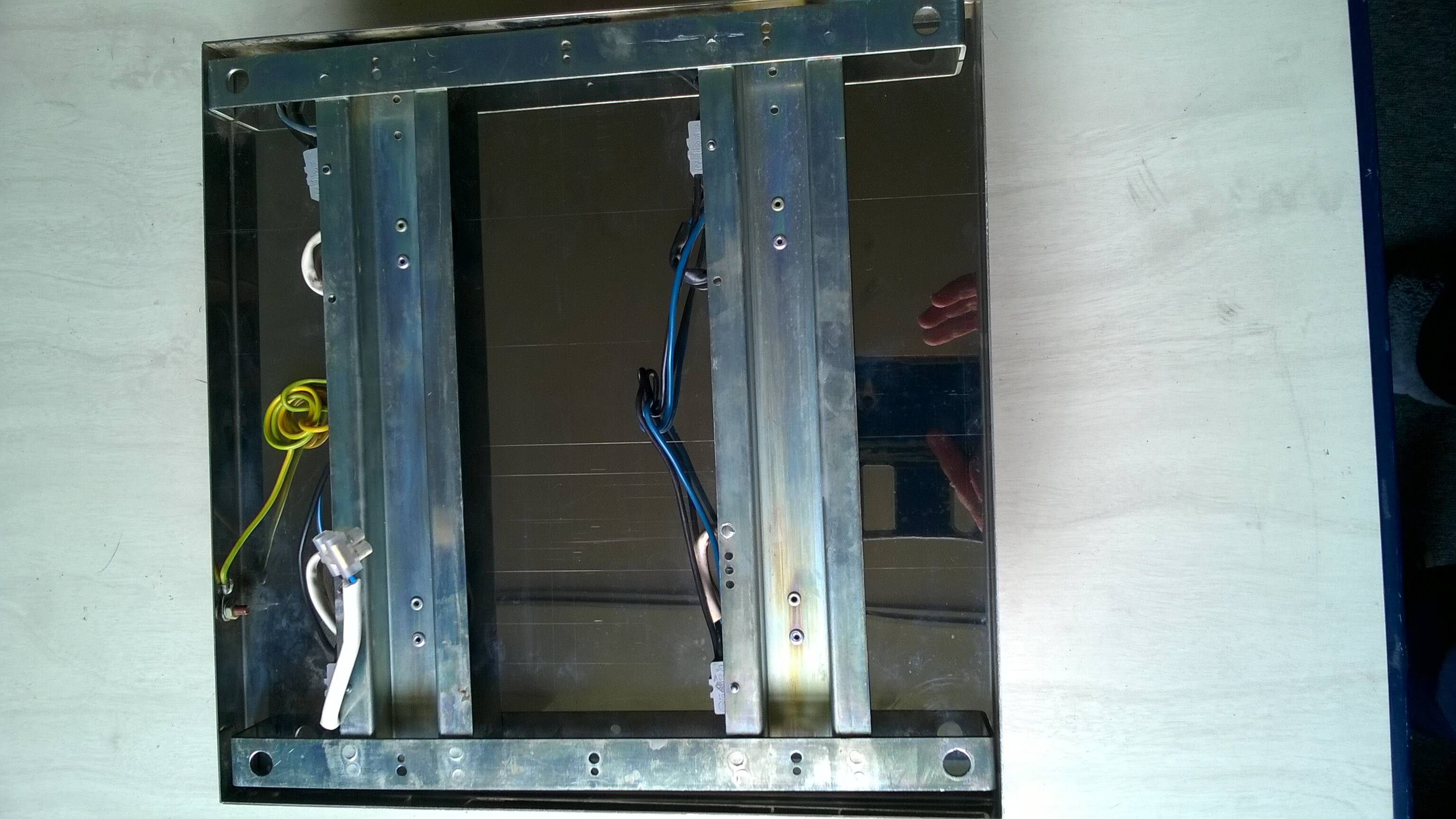 Ceiling or wall light in chromed metal and glass (Motoko Ishii for Staff