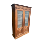 Glass library in solid oak 1900
