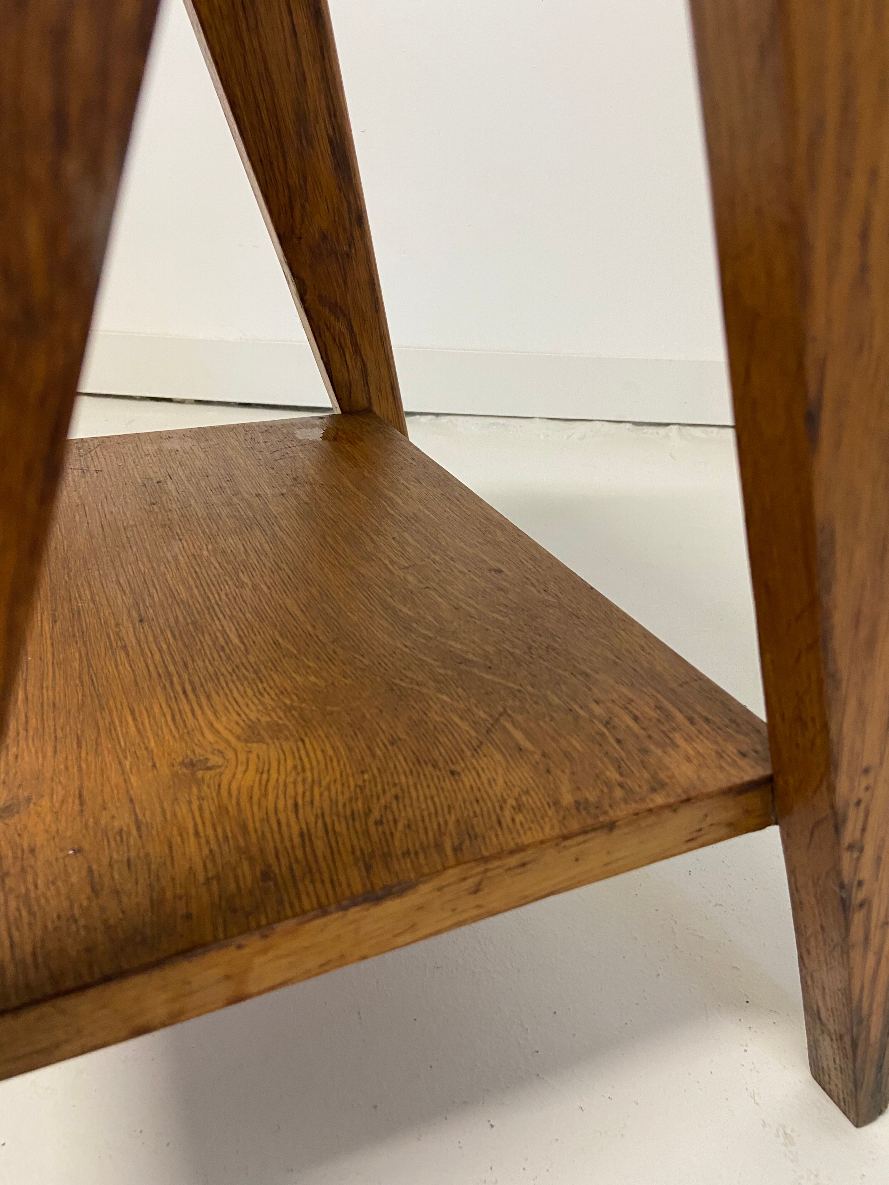 Oak bedside foot compass