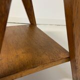 Oak bedside foot compass
