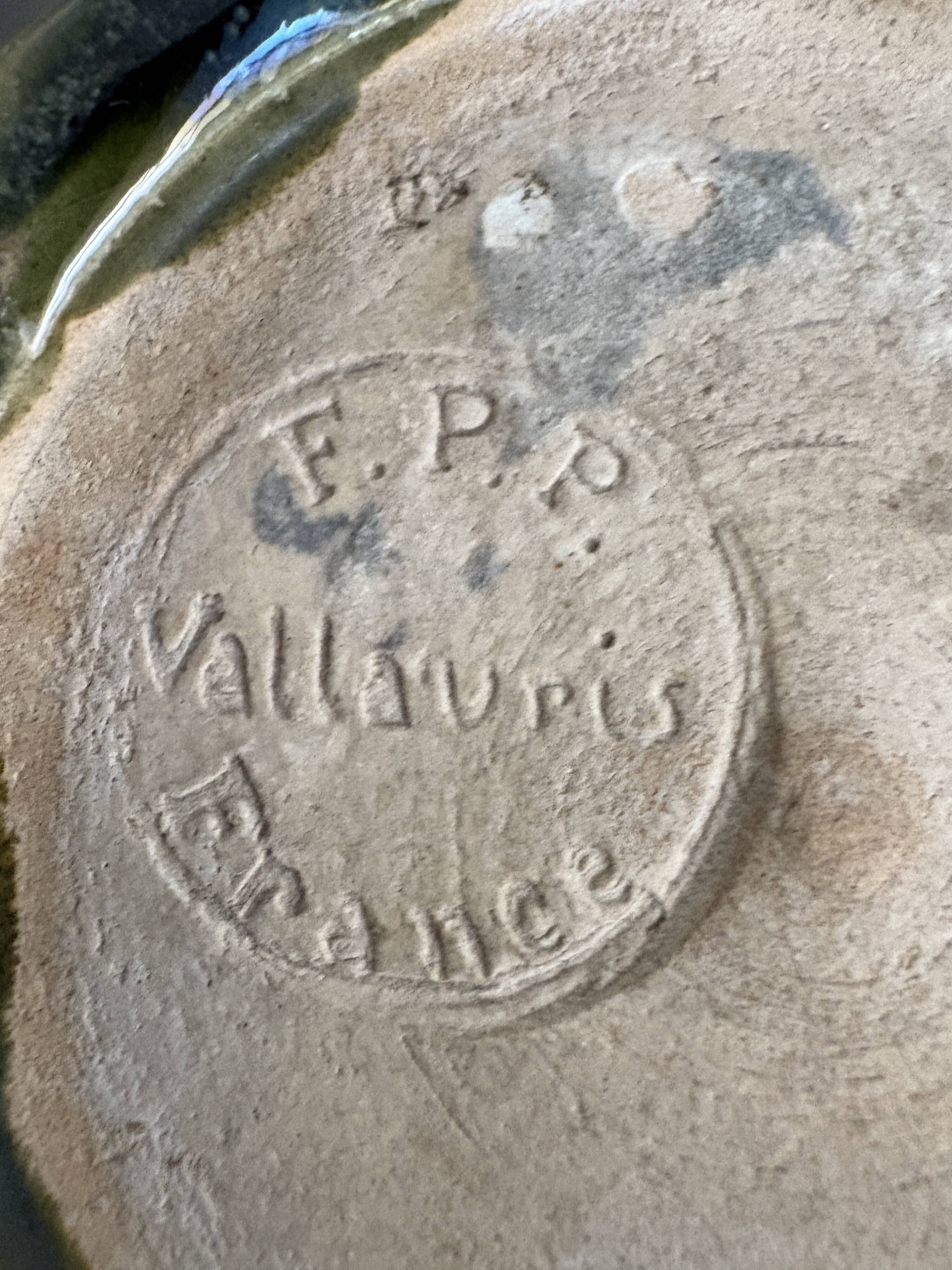 Vase signed FPP Vallauris France – Calvas Blanchon