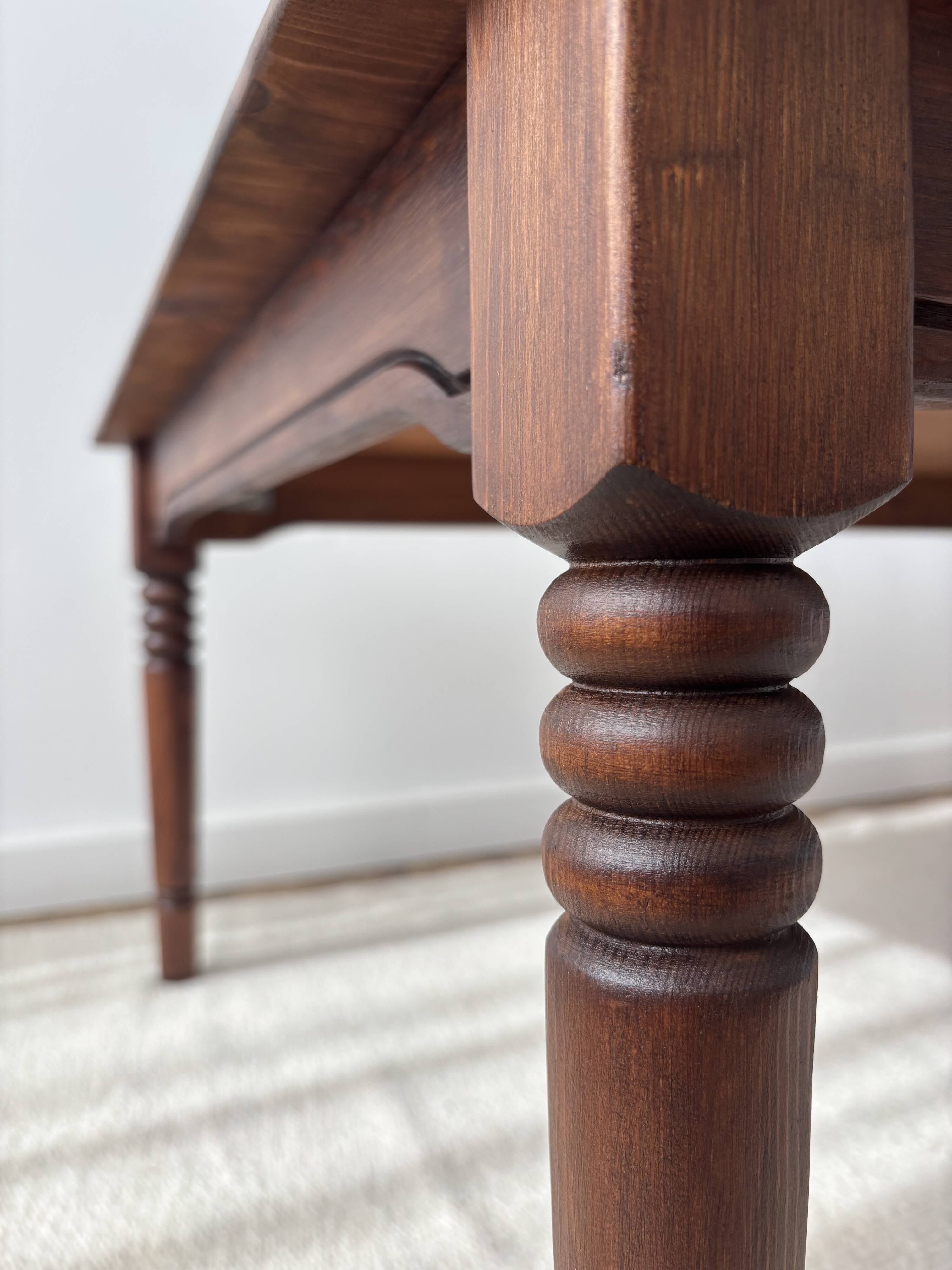 Grande table basse style cottage ferme ancienne renovée