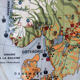 Old school map Scandinavian States