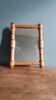 Miroir cadre bois tourné 19,5 x 14